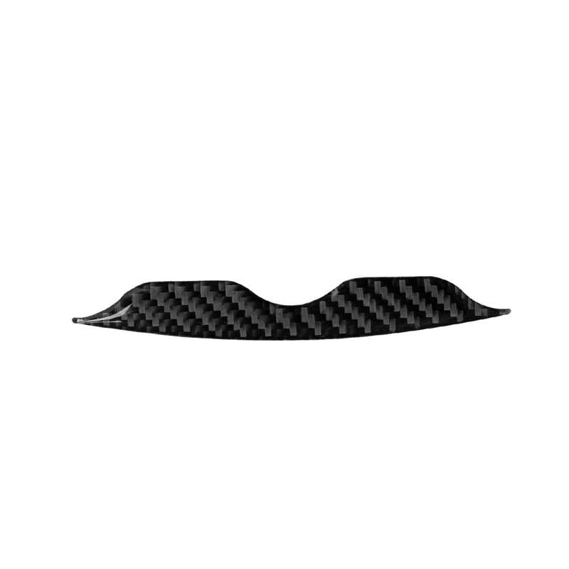 Car Carbon Fiber Air Conditioning Adjustment Decorative Strip for Nissan 370Z Z34 2009-, Left and Ri