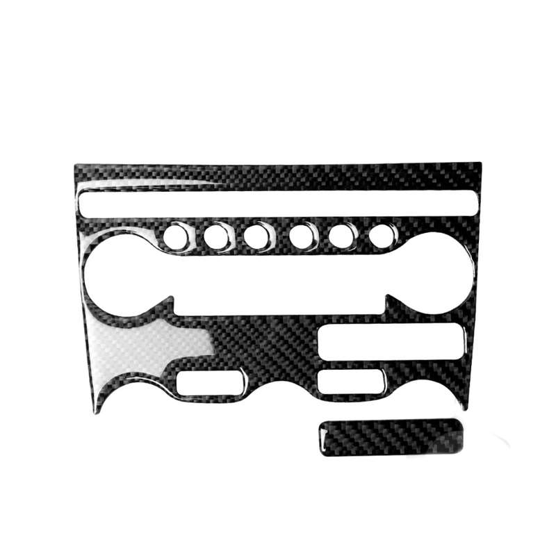 2 in 1 Car Carbon Fiber Air Conditioning Adjustment Panel Decorative Sticker for Nissan 370Z Z34 200