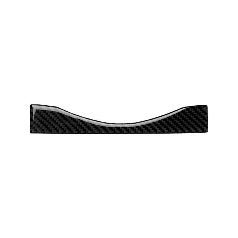 Car Carbon Fiber Multimedia Navigation Buttons Panel Decorative Strip for Nissan 370Z Z34 2009-, Lef