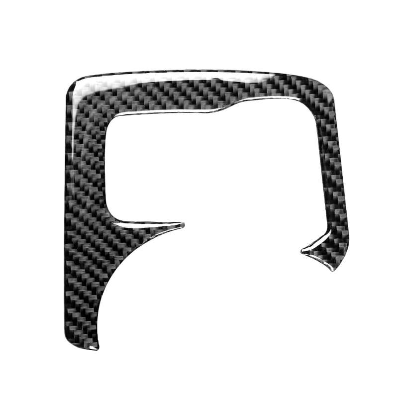 Car Carbon Fiber Central Control Heating Button Decorative Sticker for Nissan 370Z Z34 2009-, Left a