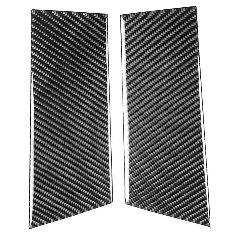 Car Carbon Fiber B-Pillar Decorative Sticker for Nissan 350Z 2003-2009, Left and Right Drive Univers