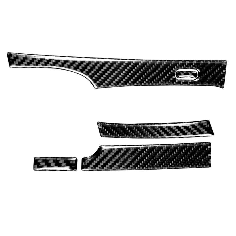 5 in 1 Car Carbon Fiber Automatic Gear Decorative Sticker for Honda Civic 8th Generation 2006-2011,