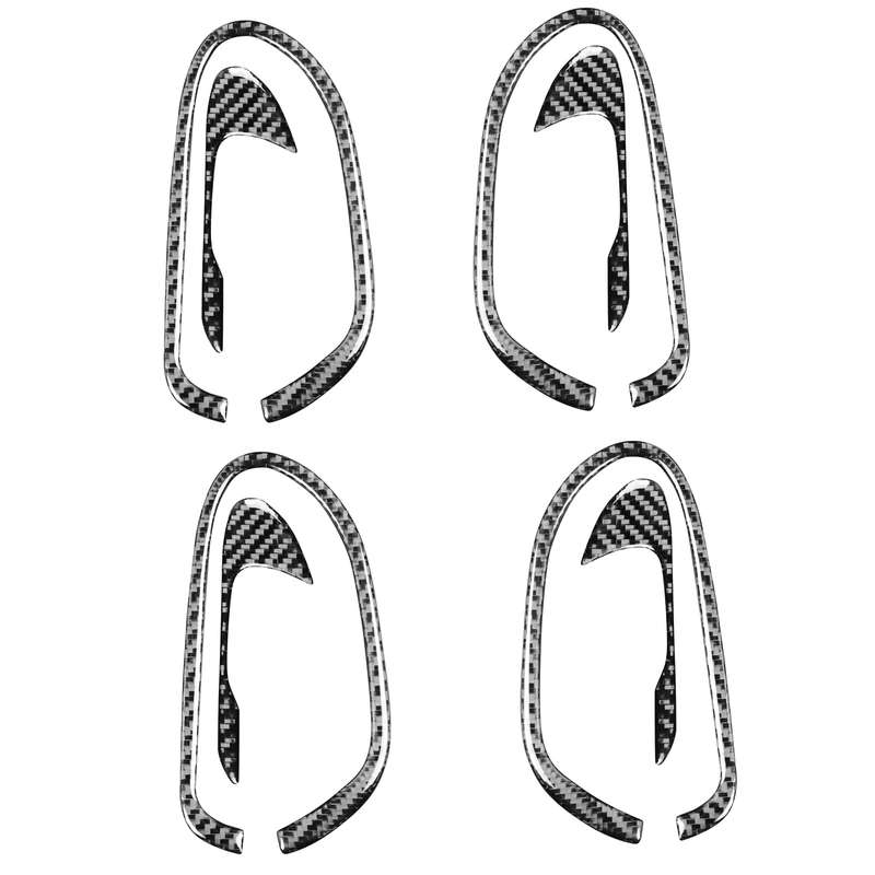 8 in 1 Car Carbon Door Handle Decorative Sticker for Honda Civic 8th Generation 2006-2011, Left and