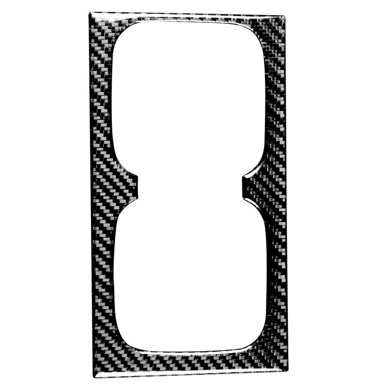 Car Carbon Fiber Water Cup Holder Decorative Sticker for Honda Civic 8th Generation 2006-2011, Left