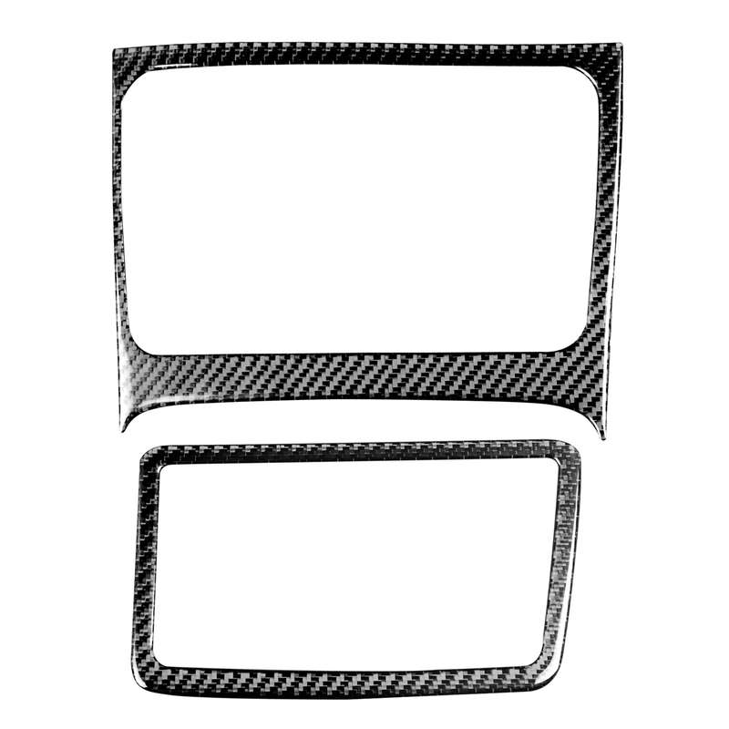 2 in 1 Car Carbon Fiber Storage Box Decorative Sticker for Honda Civic 8th Generation 2006-2011, Rig