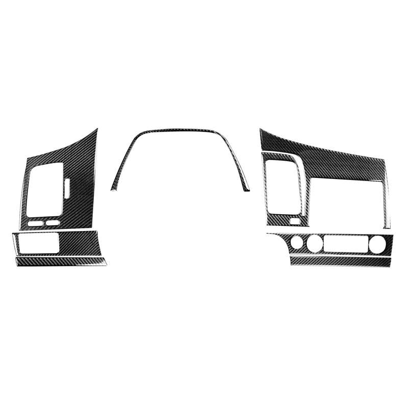 7 in 1 Car Carbon Fiber Instrument Panel Set Decorative Sticker for Honda Civic 8th Generation 2006-
