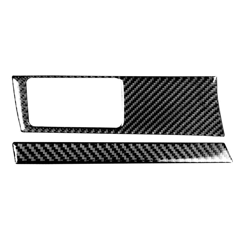 2 in 1 Car Carbon Fiber Headlight Switch Panel Decorative Sticker for Honda Civic 8th Generation 200