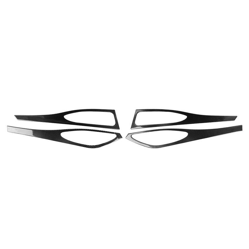 4 in 1 Car Carbon Fiber Door Decorative Sticker for Alfa Romeo Giulia 2017-2019, Left and Right Driv