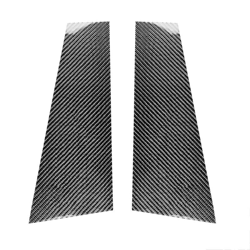 2 in 1 Car Carbon Fiber B-pillar Decorative Sticker for Mercedes-Benz CLA&#160;W117 2013-2019, Left