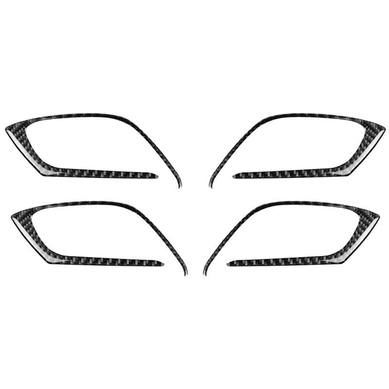Car Carbon Fiber Inner Door Handle Decorative Sticker for Mazda CX-5 2017-2018, Left and Right Drive