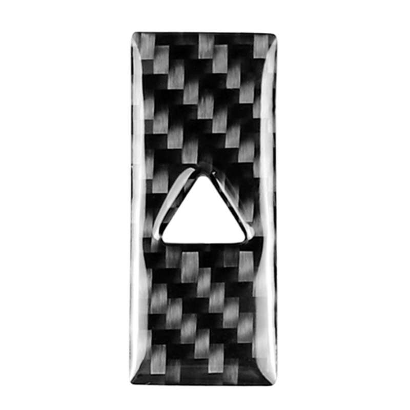 Car Carbon Fiber Warning Light Decorative Sticker for Mazda CX-5 2017-2018, Left and Right Drive Uni