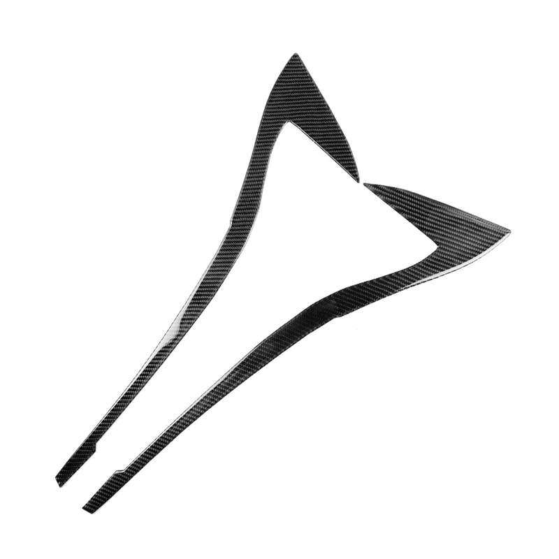 Car Carbon Fiber Light Eyebrow Decorative Sticker for BMW 3 Series G20/G28/325Li/330d/335 2019-2020,