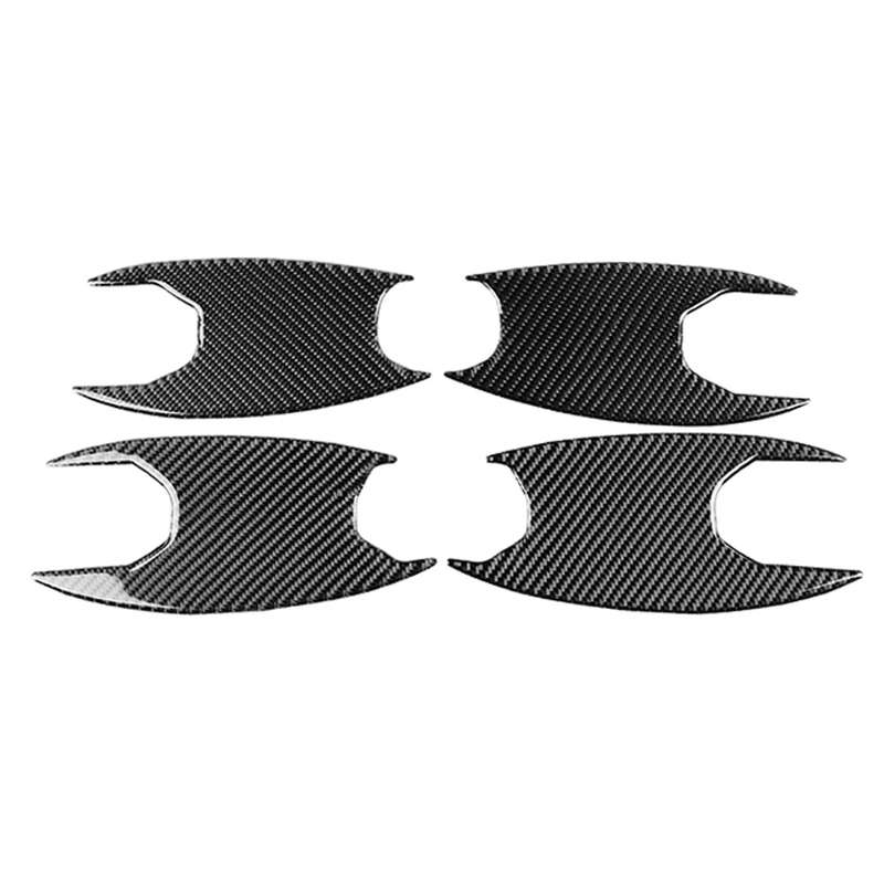 4 in 1 Car Carbon Fiber Outside Door Bowl Decorative Sticker for BMW 3 Series G20/G28/325Li/330d/335