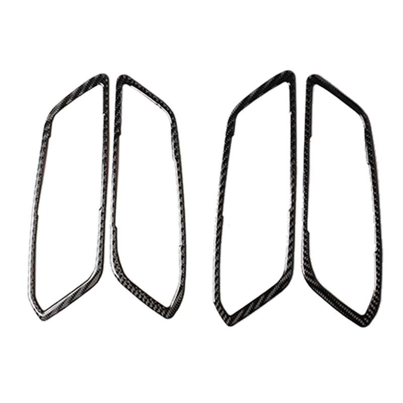 4 in 1 Car Carbon Fiber Door Handle Decorative Sticker for BMW 3 Series G20/G28/325Li/330d/335 2019-