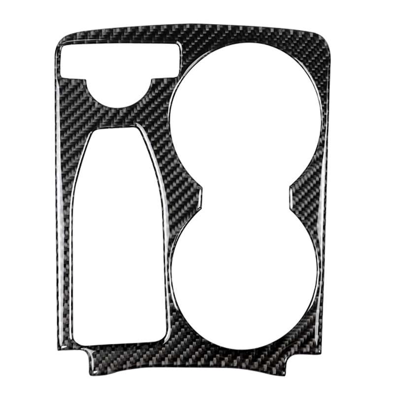 Car Carbon Fiber Solid Color Handrail Water Cup Holder Decorative Sticker for Mercedes-Benz GLK 2008