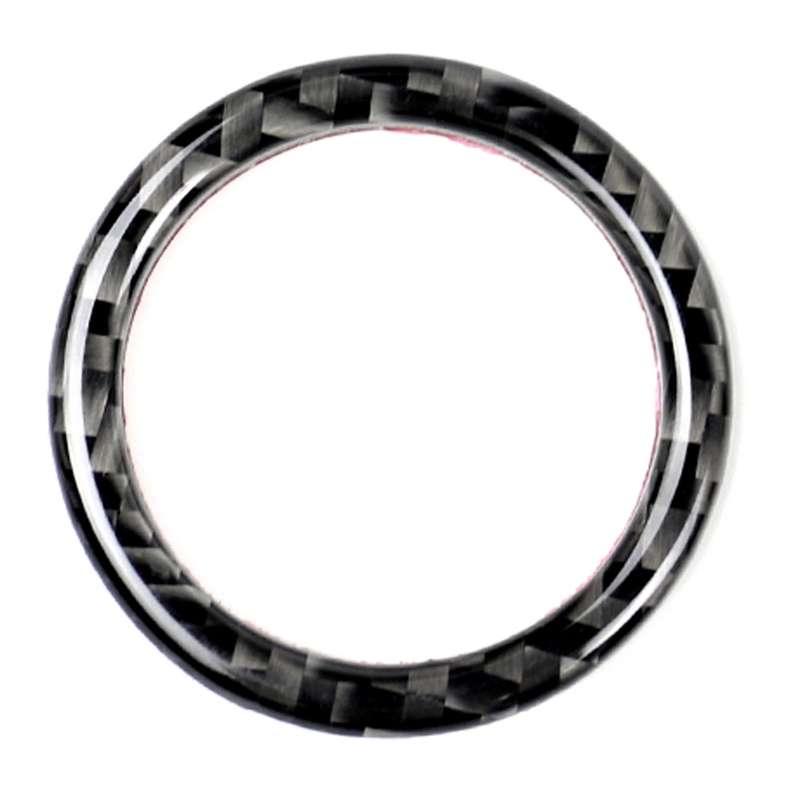 Car Carbon Fiber Solid Color One-click Start Ring Decorative Sticker for Mercedes-Benz Left and Righ
