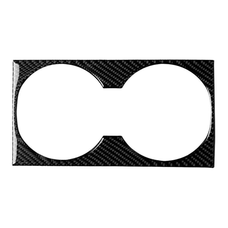 Car Carbon Fiber Solid Color Water Cup Holder Panel B Decorative Sticker for Mercedes-Benz GLE 2015-