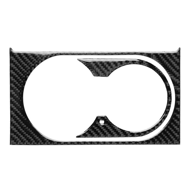 Car Carbon Fiber Solid Color Water Cup Holder Panel A Decorative Sticker for Mercedes-Benz GLE 2015-