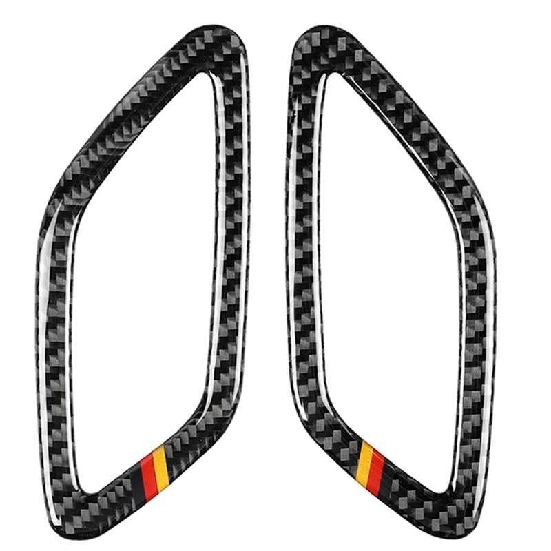 Car Carbon Fiber German Color Dashboard Air Outlet Decorative Sticker for Mercedes-Benz A Class 2013