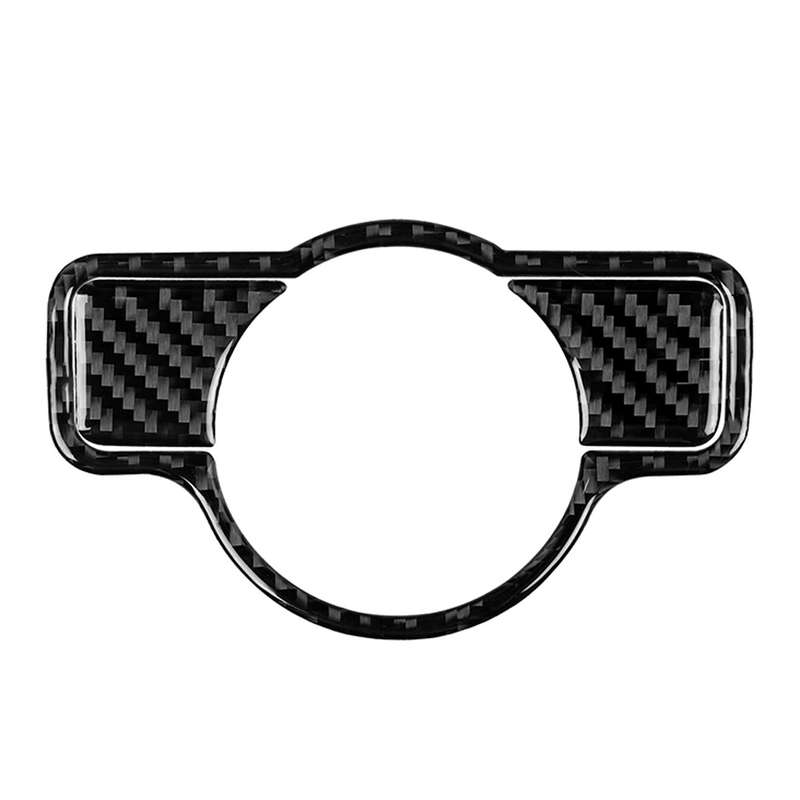 Car Carbon Fiber Solid Color Headlight Switch B Decorative Sticker for Mercedes-Benz A 2013-2018/B C