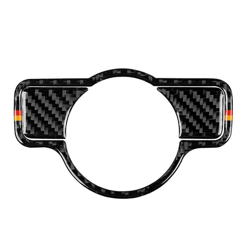 Car Carbon Fiber German Color Headlight Switch B Decorative Sticker for Mercedes-Benz A 2013-2018/B