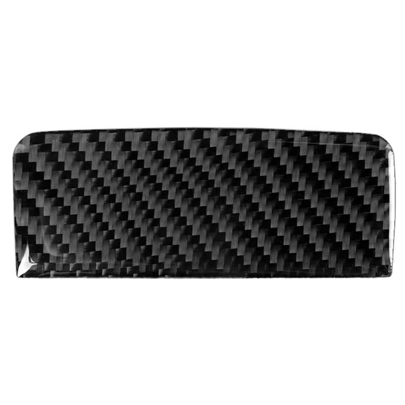 Car Carbon Fiber Solid Color Front Passenger Seat Side Storage Box Handle Decorative Sticker for Mer