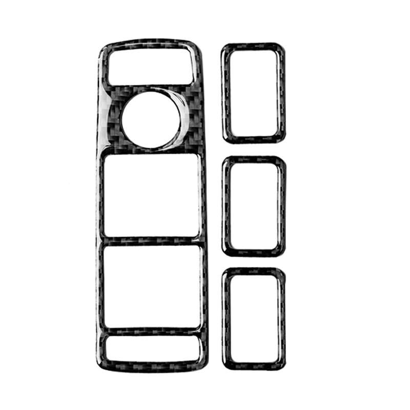Car Carbon Fiber Solid Color Window Lift Panel Decorative Sticker for Mercedes-Benz GL 2013-2016/ML