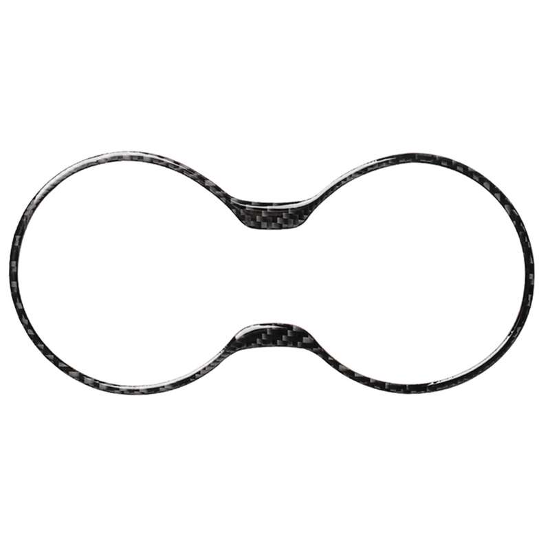 Car Carbon Fiber Water Cup Holder Frame Decorative Sticker for Lexus RX300 / 270 / 200T / 450h 2016-