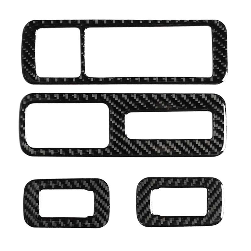 Car Carbon Fiber Window Glass Lift Decorative Sticker for Lexus RX300 / 270 / 200T / 450h 2016-2019,