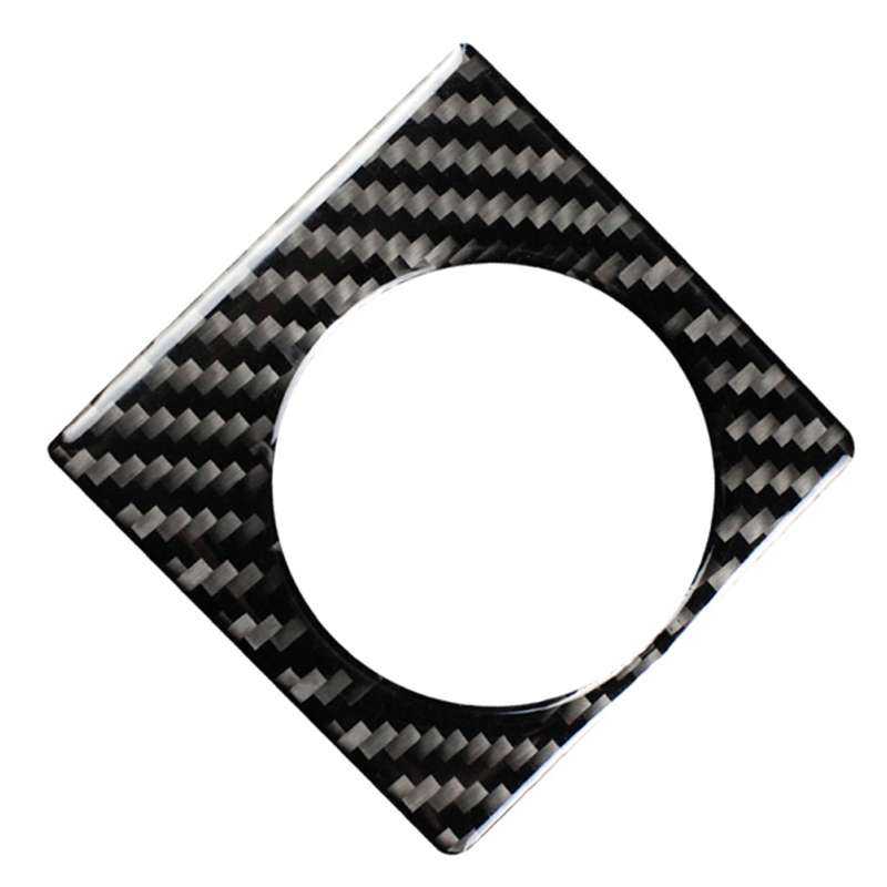 Car Carbon Fiber Knob Decorative Sticker for Lexus NX200 / 200t / 300h 2014-2021, Left and Right Dri