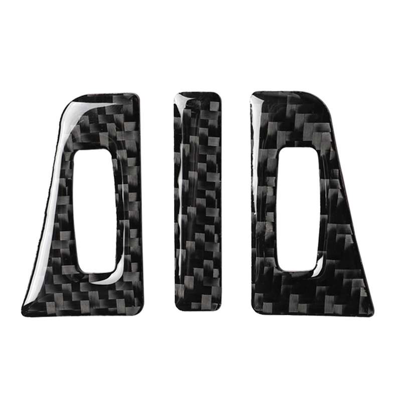 3 in 1 Car Carbon Fiber Air Outlet Decorative Sticker for Lexus NX200 / 200t / 300h 2014-2021, Left