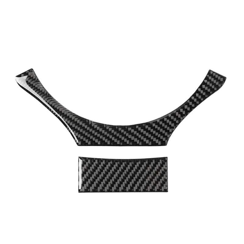 Car Carbon Fiber Steering Wheel Sets Decorative Sticker for Lexus NX200 / 200t / 300h 2014-2021, Lef