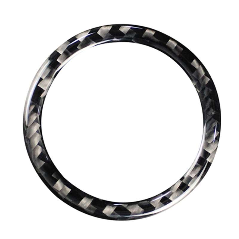 Car Carbon Fiber Start Circle Decorative Sticker for Lexus IS250 300 350C 2006-2012, Left and Right