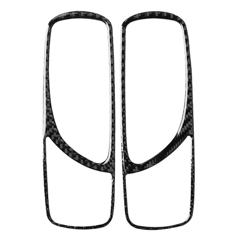 Car Carbon Fiber Rear Door Handle Decorative Sticker for Lexus IS250 300 350C 2006-2012, Left and Ri