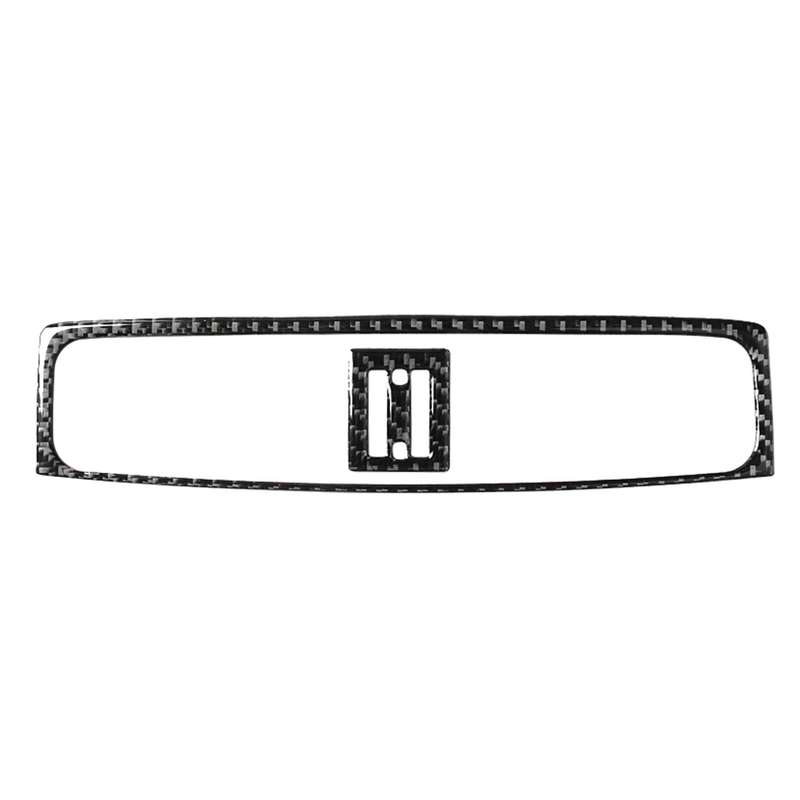 Car Carbon Fiber Middle Air Outlet Decorative Sticker for Lexus IS250 300 350C 2006-2012, Left and R