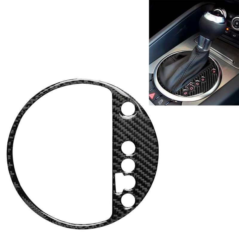 Car Carbon Fiber Gear Shift Position Panel Decorative Sticker for Audi TT 8n 8J MK123 TTRS 2008-2014