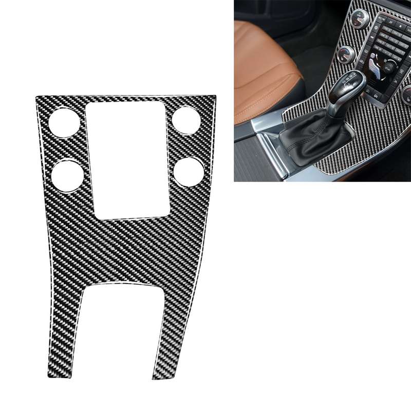 Car Carbon Fiber Central Control Panel Decorative Stickers for Volvo V60 2010-2017 / S60 2010-2018,