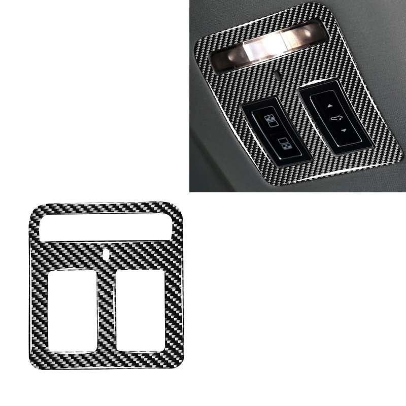 Car Carbon Fiber Reading Lamp Decorative Stickers for Jaguar F-PACE X761 XE X760 XF X260 XJ 2016-202