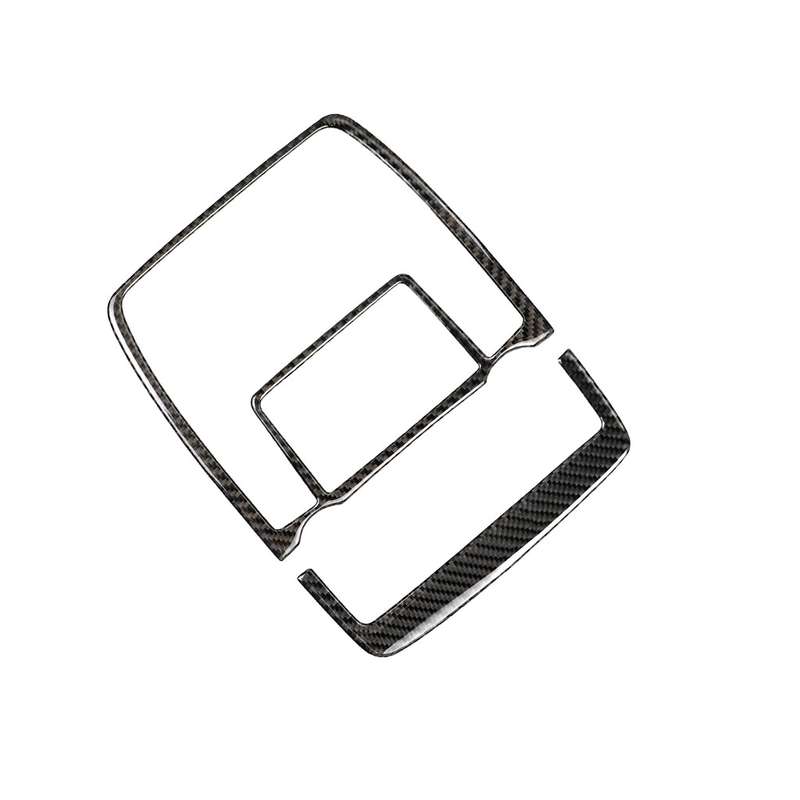2 in 1 Car Carbon Fiber Solid Color Reading Light Decorative Sticker for BMW E70 X5 / E71 X6 2008-20