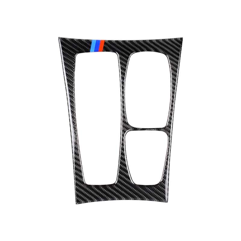 Car Carbon Fiber Tricolor Gear Panel Decorative Sticker for BMW X5 2008-2013 / X6 2009-2014, High Co