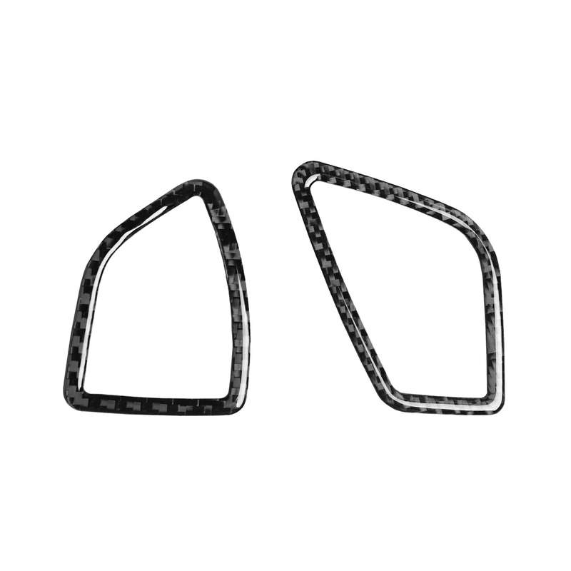 2 PCS Car Carbon Fiber Dashboard Air Outlet Decorative Sticker for BMW 3 Series F30 2013-2018 / 3GTS