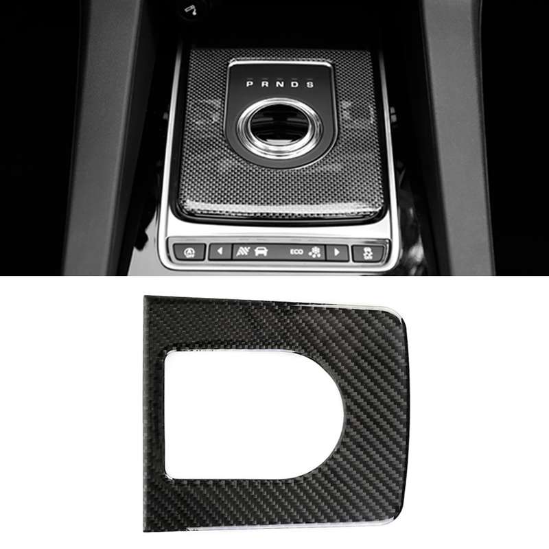 Carbon Fiber Car Gear Frame Decorative Sticker for Jaguar F-PACE 2016-2020