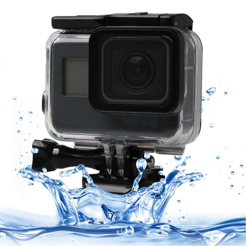 For GoPro HERO6 /5 Black 60m Underwater Waterproof Housing Diving Case with Touch Screen Back Door &