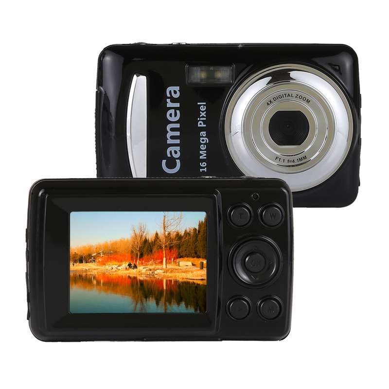 1280x720P HD 4X Digital Zoom 16.0 MP Digital Video Camera Recorder with 2.4 inch TFT Screen(Gold)