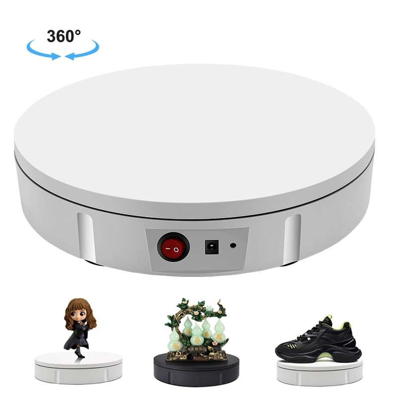 30cm Electric Rotating Turntable Display Stand Video Shooting Props Turntable for Photography, Load: