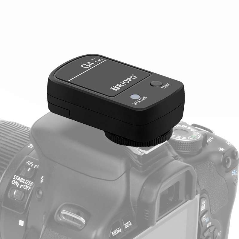 TRIOPO G4 2.4G Wireless Flash Speedlite Trigger with Hot Shoe (Black)