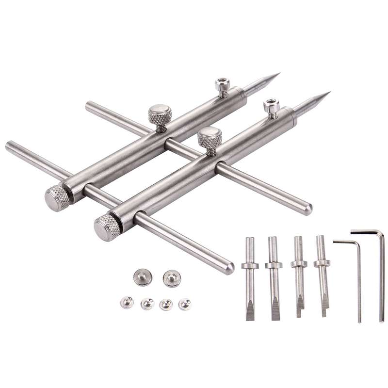 LRT-03 Professional DSLR Camera Lens Stainless Steel Spanner Wrench Open Repair Tool Kit with 3 Pair