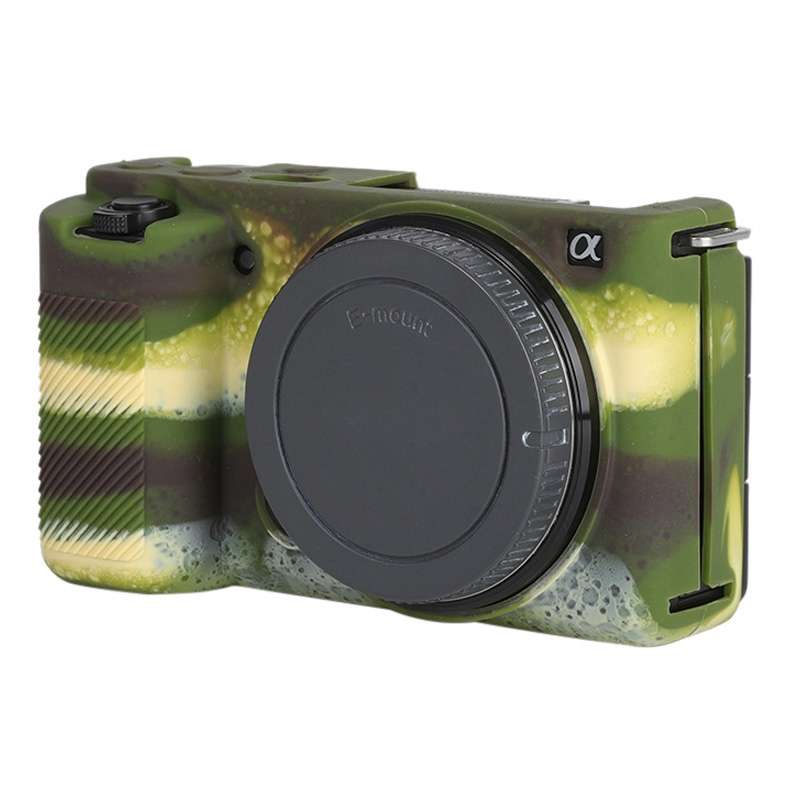 For Sony ZV-E10 Soft Silicone Protective Case (Coffee)