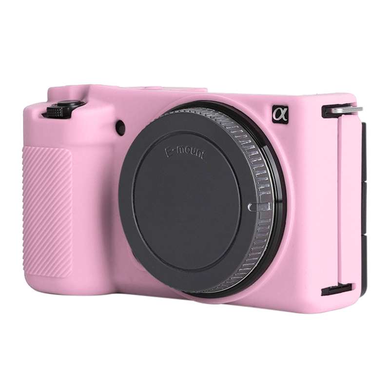 For Sony ZV-E10 Soft Silicone Protective Case (Coffee)