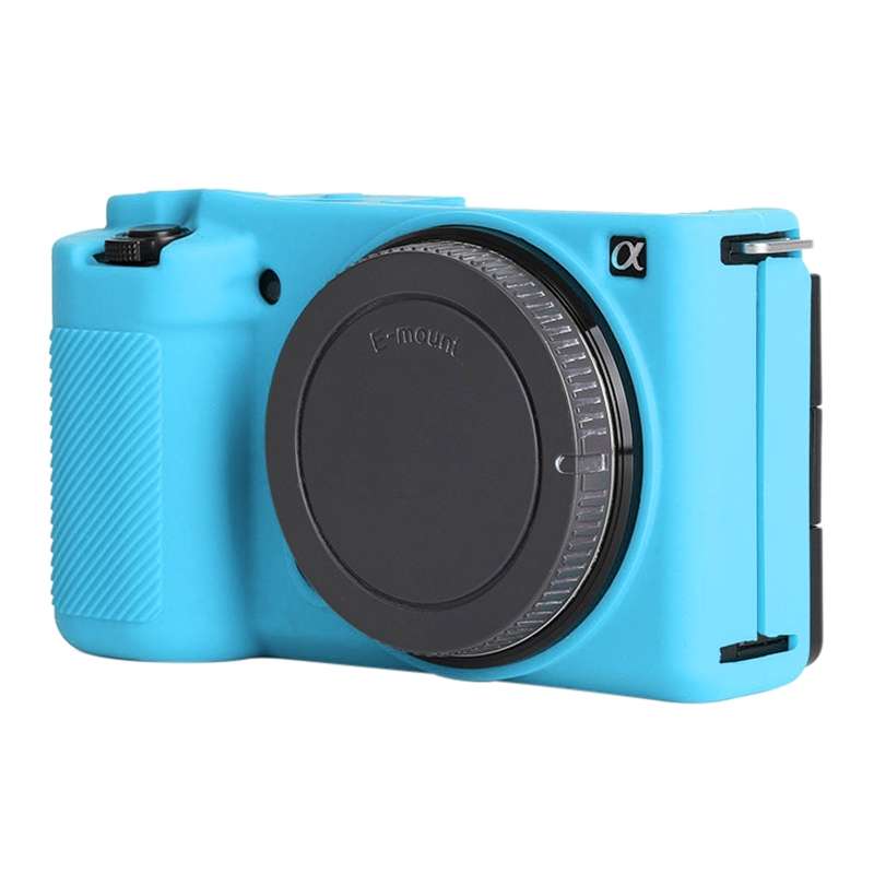For Sony ZV-E10 Soft Silicone Protective Case (Coffee)